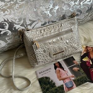 NWT Brahmin Vida Ivory Dream Crossbody Purse
